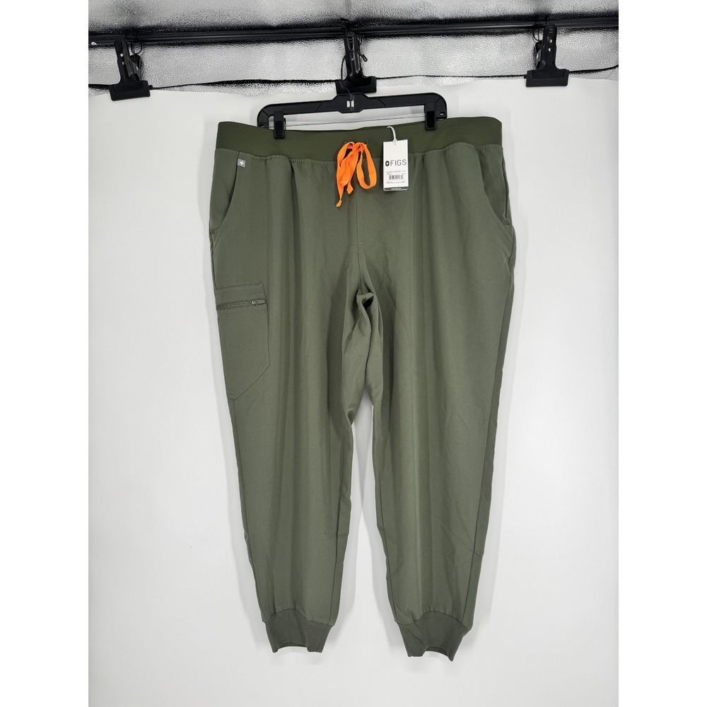 FIGS Technical Collection Zamora Joggers Scrub Pants Cargo Womens 4XL Moss Green